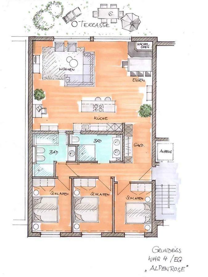 Chalet Alpenrose 134Qm Am Golfplatz Oberstaufen Ngoại thất bức ảnh